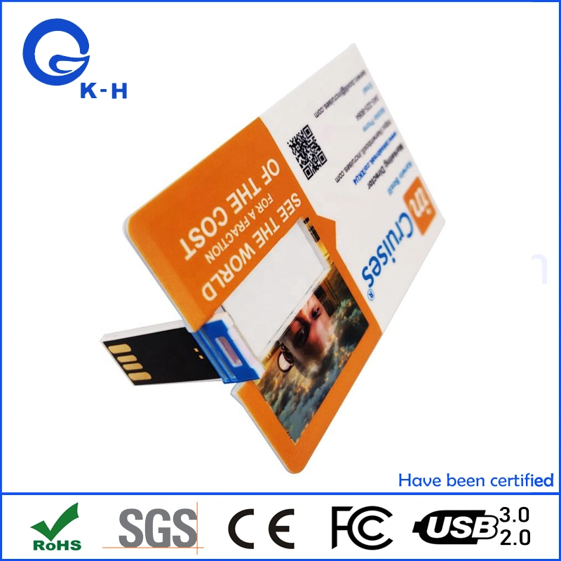 Full Color Printing Credit Card Flash Memory 16GB USB 2.0 3.0