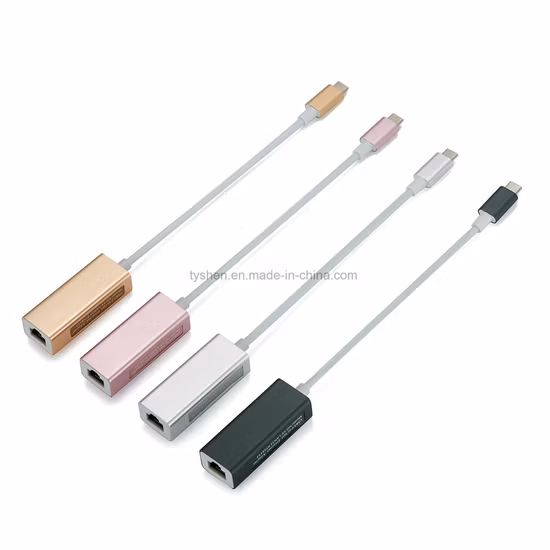 Netzwerkkarte mit Typ-C-Port aus Aluminiumlegierung und Metall, 1000 Mbit/s