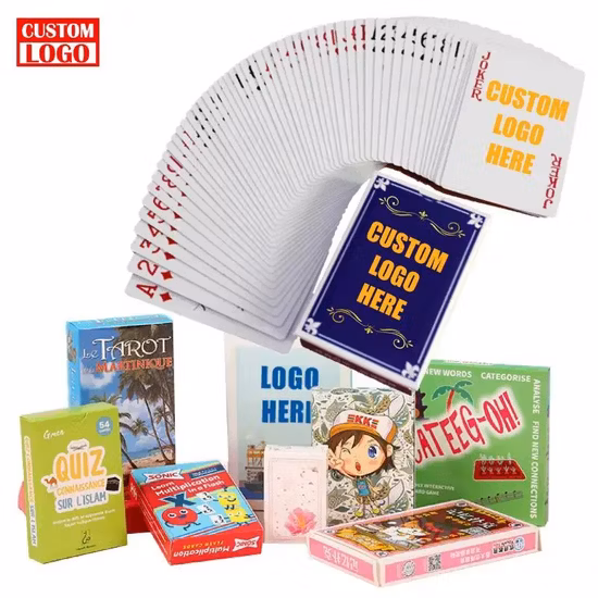 Maßgeschneiderte Tarot-Spielkarten, Papier-Tarot-Spielkarte, Kunststoff, Goldprägung, Tarotkarten mit Papierboxen